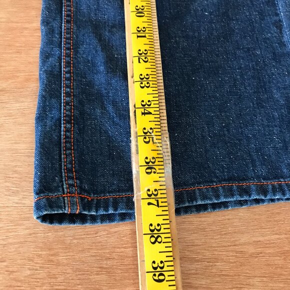 BDG Wide Leg Jeans Women 28 Blue High Rise Stretch Dark Wash Skater Grunge 18226 - Picture 5 of 13